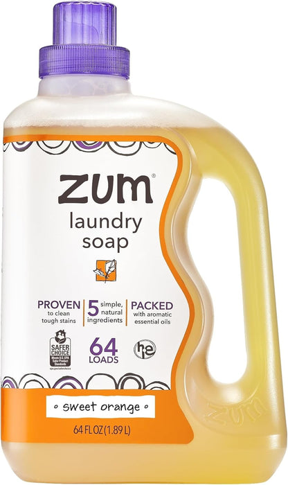 Indigo Wild Zum Clean Laundry Soap - Plant-Based Liquid Laundry Soap - Contains Baking Soda