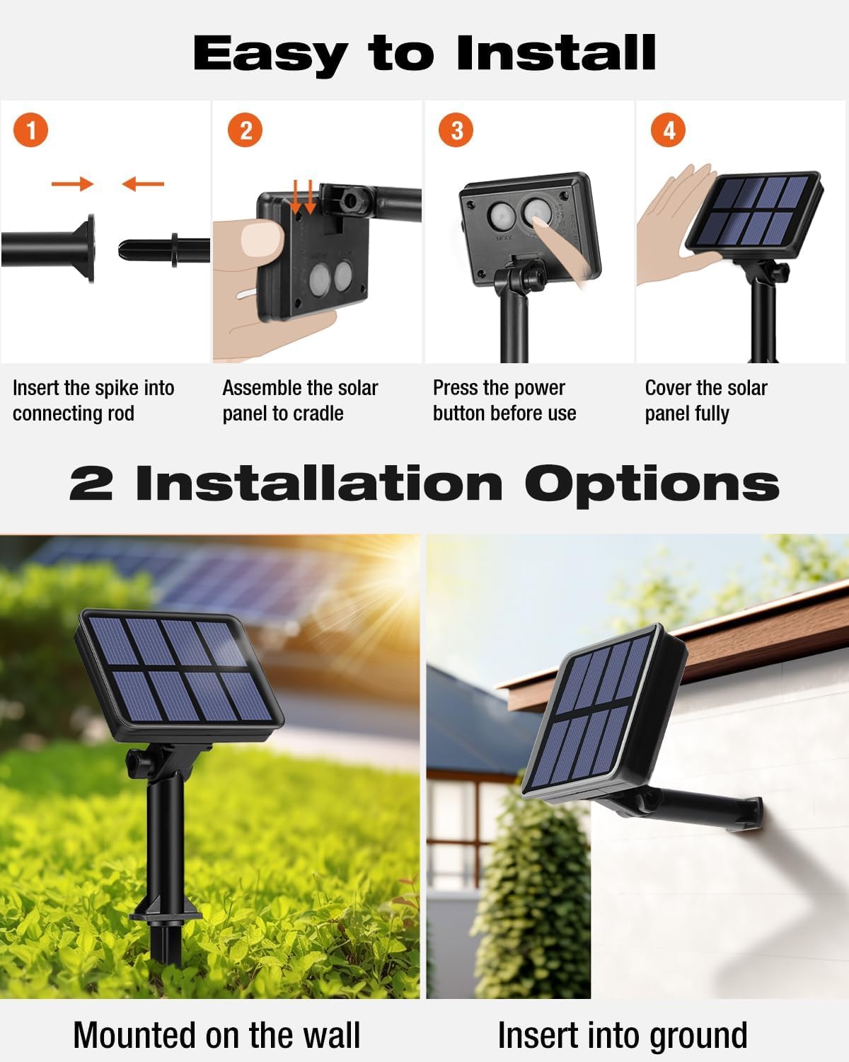 3 Pack Solar Fairy Lights for Outside Waterproof, Total 147FT 450 LED Solar String Lights Outdoor 8