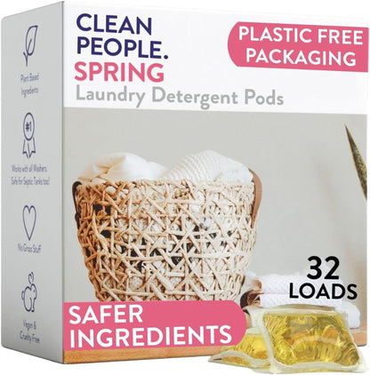 The Clean People Laundry Detergent Pods - Hypoallergenic Laundry Pods - Ultra Concentrated