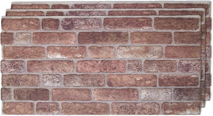 IZODEKOR 3D Wall Panels Brick Effect - Cladding, Stone Look, Styrofoam Facing for Living Room