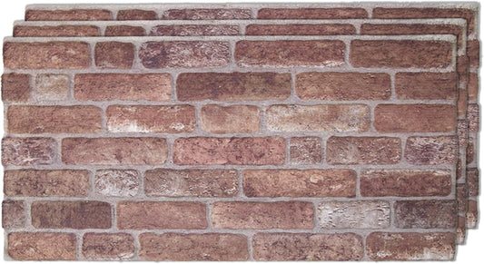 IZODEKOR 3D Wall Panels Brick Effect - Cladding, Stone Look, Styrofoam Facing for Living Room