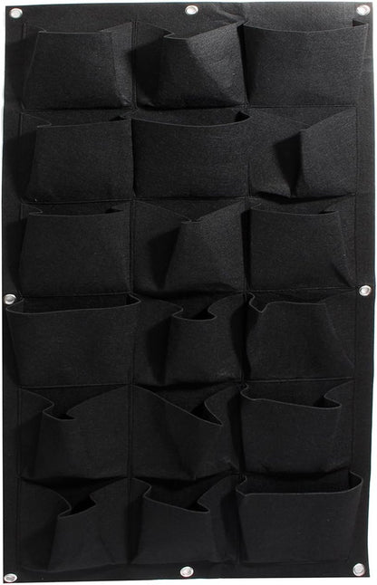 Ogrmar 18 Pockets Vertical Wall Garden Planter Plant Grow Bag for Flower Vegetable for