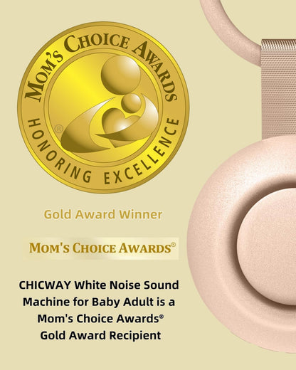 2025 Mom's Choice Awards, Portable Sound Machine for Baby Adult, AI Cry Detection, 18 Soothing
