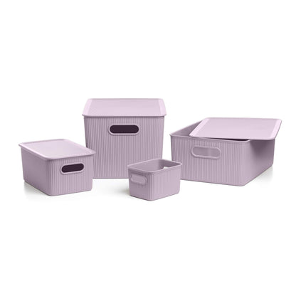 Tatay Baobab Multipurpose Large Storage Basket, Lilac, 29.4 X 38.5 X 16