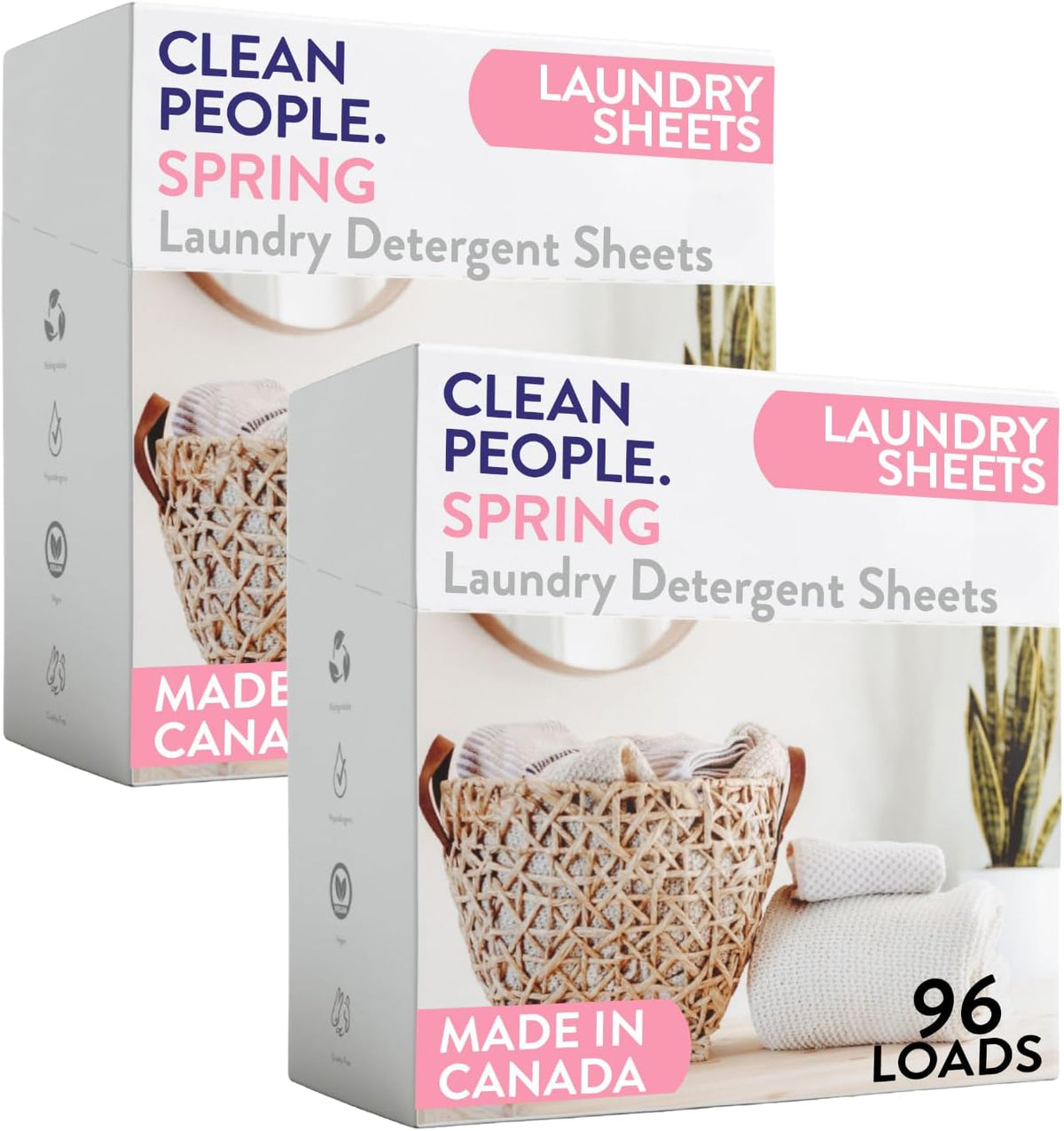 The Clean People Laundry Detergent Sheets - Laundry Soap - Ultra Concentrated, Recyclable