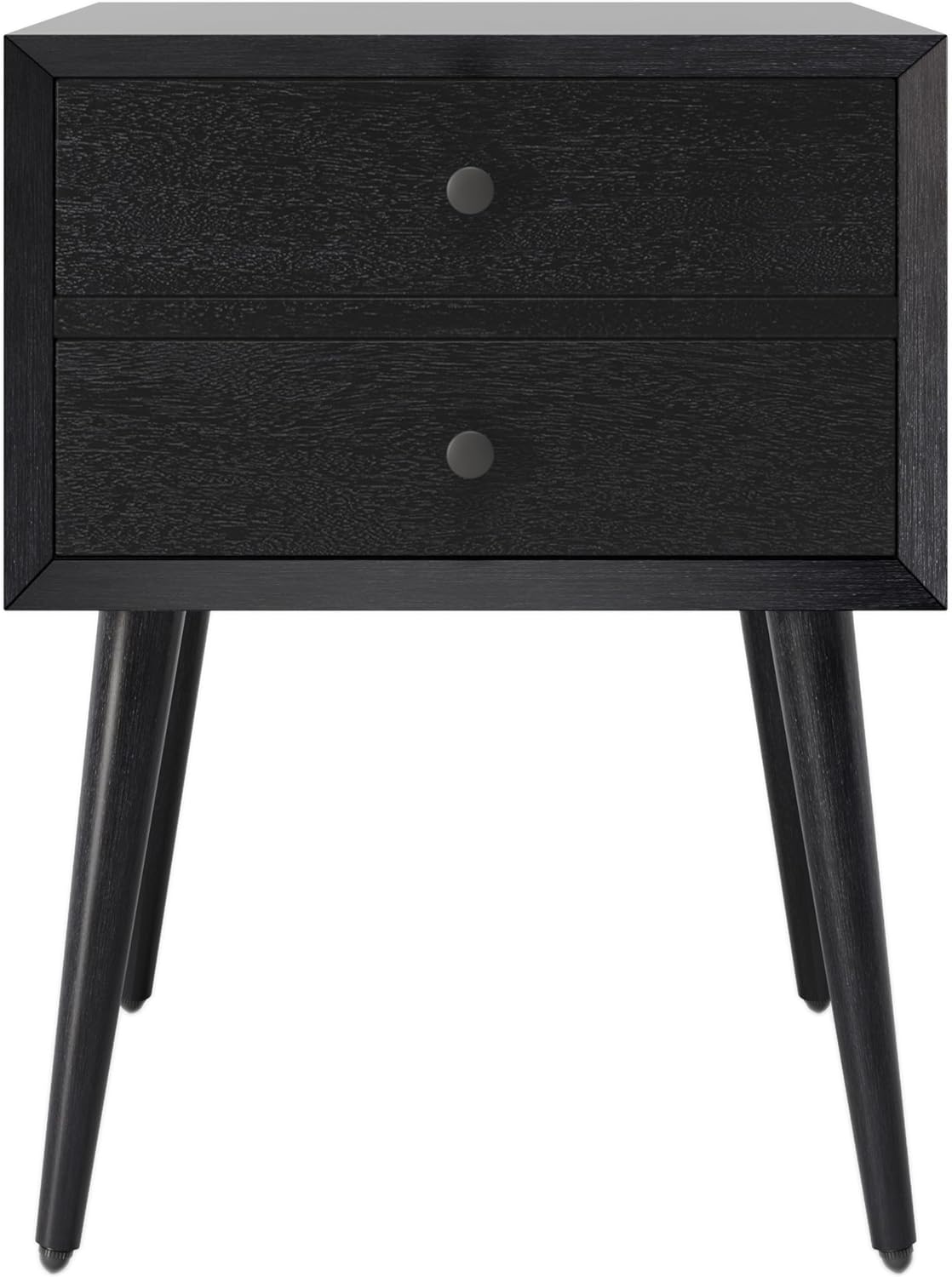 Christopher Knight Home Accent Bedside End Table, Acacia Wood Nightstand Side Table, Storage with 2