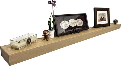 joelsantiques 30 Inch Floating Shelves for Wall - 30x6x2 in - Unfinished Wood Shelf Design, Wooden