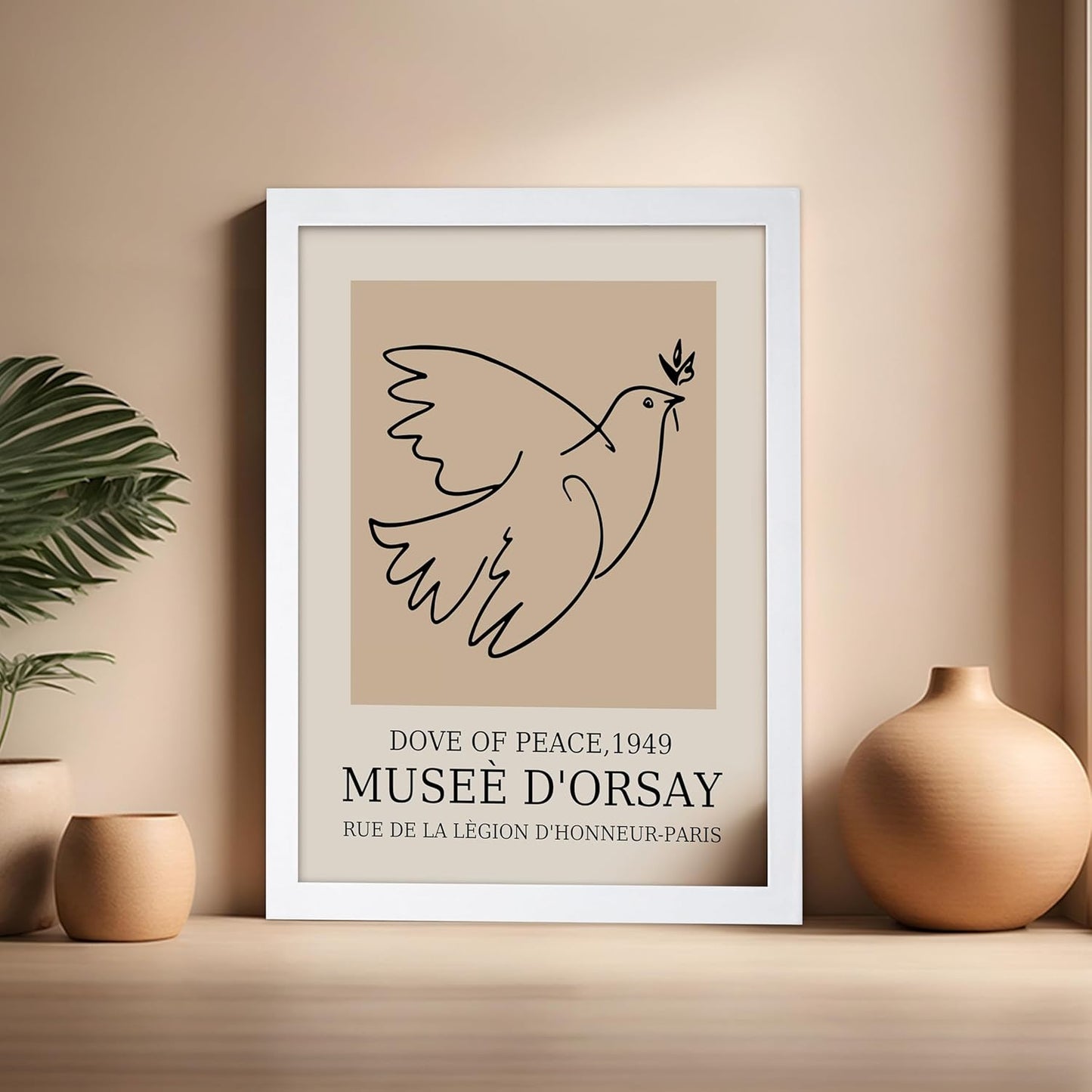 Poster Master Vintage Poster - Retro Minimalist Print - Gift for Artist, Friend - Dove Of Peace
