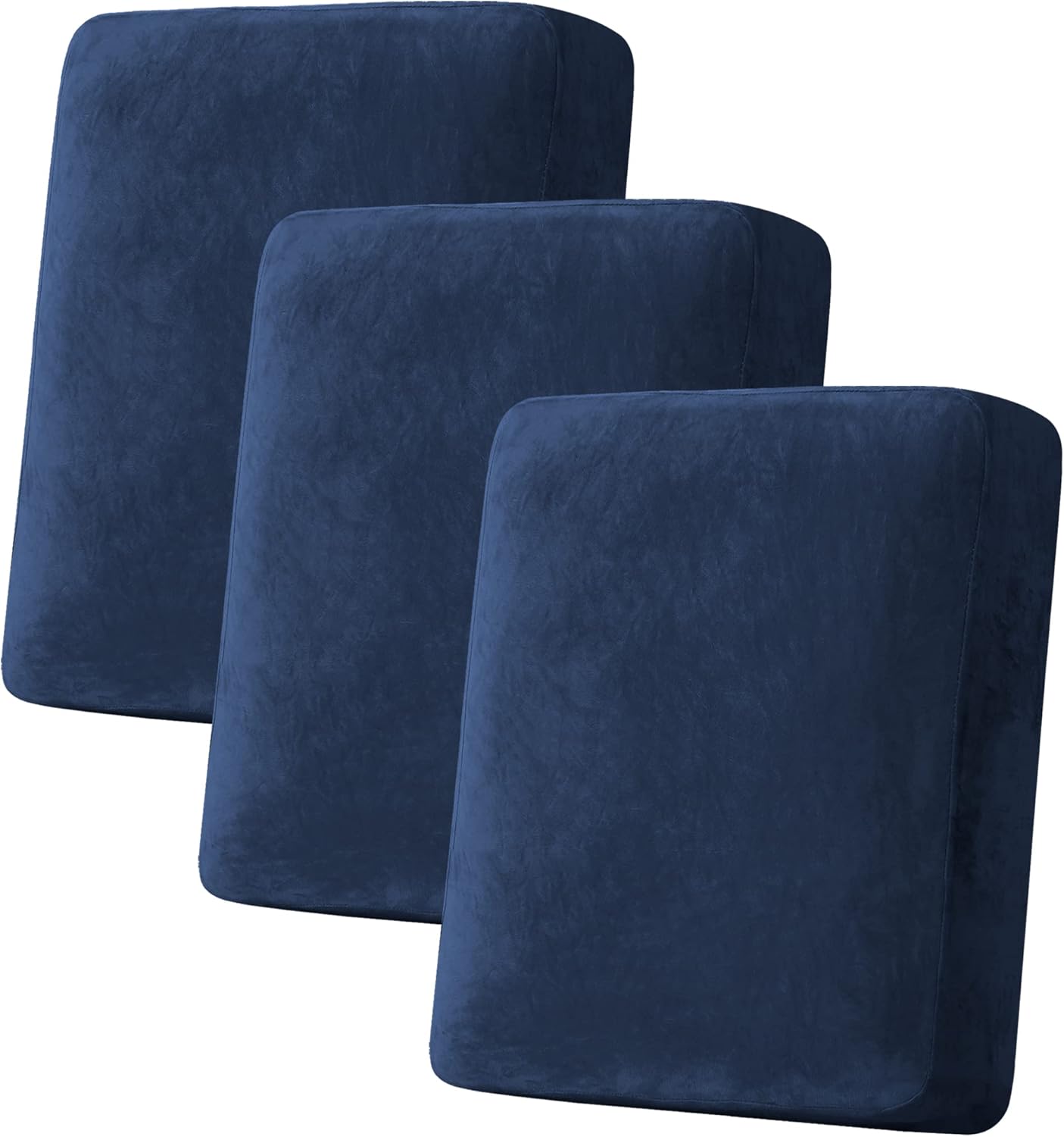 H.VERSAILTEX Velvet Stretch Couch Cushion Cover Plush Cushion Slipcover for Chair Loveseat Sofa