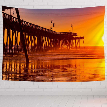 Sunset Tapestry For Bedroom Sunset Beach Colors Tapestries Wall Hanging For Living Room Dorm Office