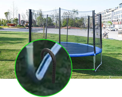 AAGUT 16 Inch 8 Pcs Rebar Trampoline Stakes 3/8" Extra Heavy Duty Metal Steel High Wind Ground