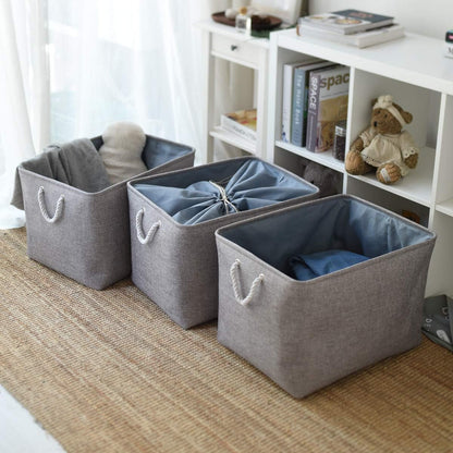TheWarmHome Storage Baskets for Organizing, Sturdy Fabric Storage Basket , Foldable Storage Baskets