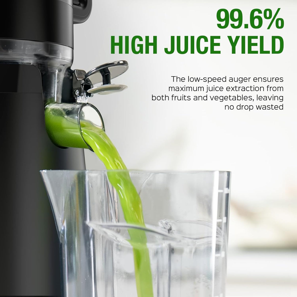 Juicer Machines, TUUMIIST Cold Press Juicer with 5.3" Extra Large Feed Chute Fit Whole Fruits &
