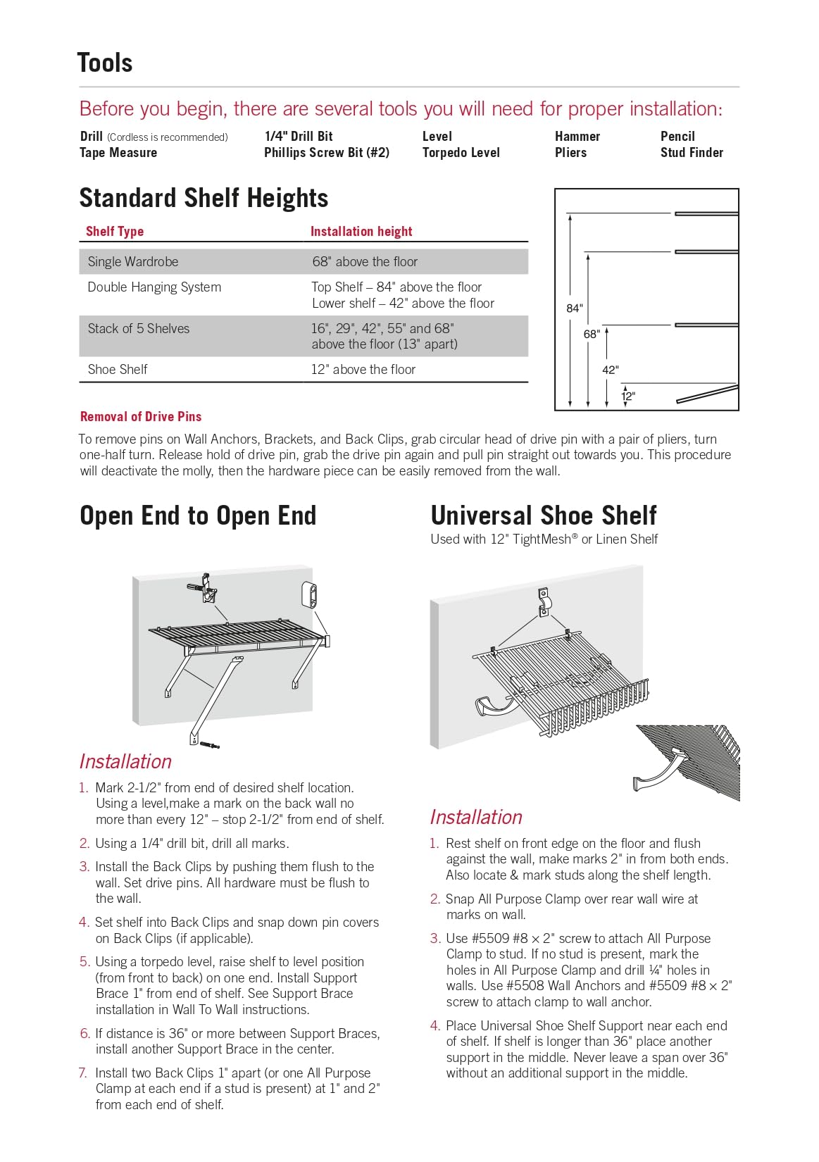 Rubbermaid Commercial Products FreeSlide Wire Shelving, 16-Inch, White, Closet organizer and