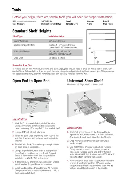 Rubbermaid Commercial Products FreeSlide Wire Shelving, 16-Inch, White, Closet organizer and