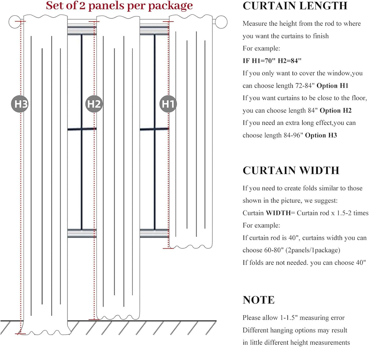 Room Darkening Cream Linen Curtains 92 Inches Long for Living Room/Bedroom, Neutral Pinch Pleated