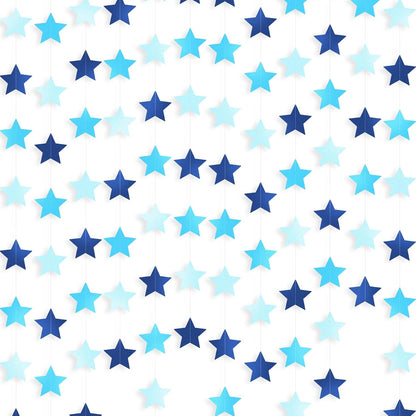 Patelai Glitter Star Garland Banner Decor 130 Feet Star Hanging Bunting Banner Twinkle Backdrop for