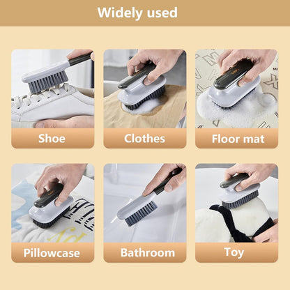 Laundry Stain Brush Household Scrub Brush Laundry Brush for Stain Removal,Soft Bristle Brush 2 Pack