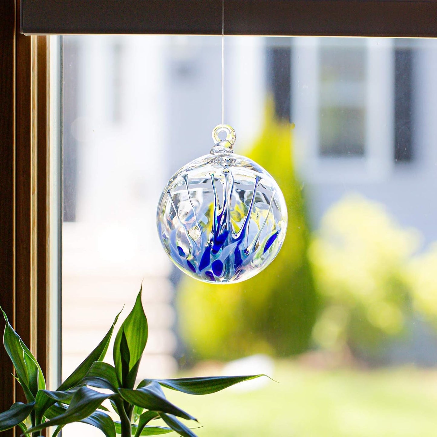 Luke Adams Handmade Glass Gazing Balls for Garden on Clearance – Hand Blown Glass Gazing Ball for