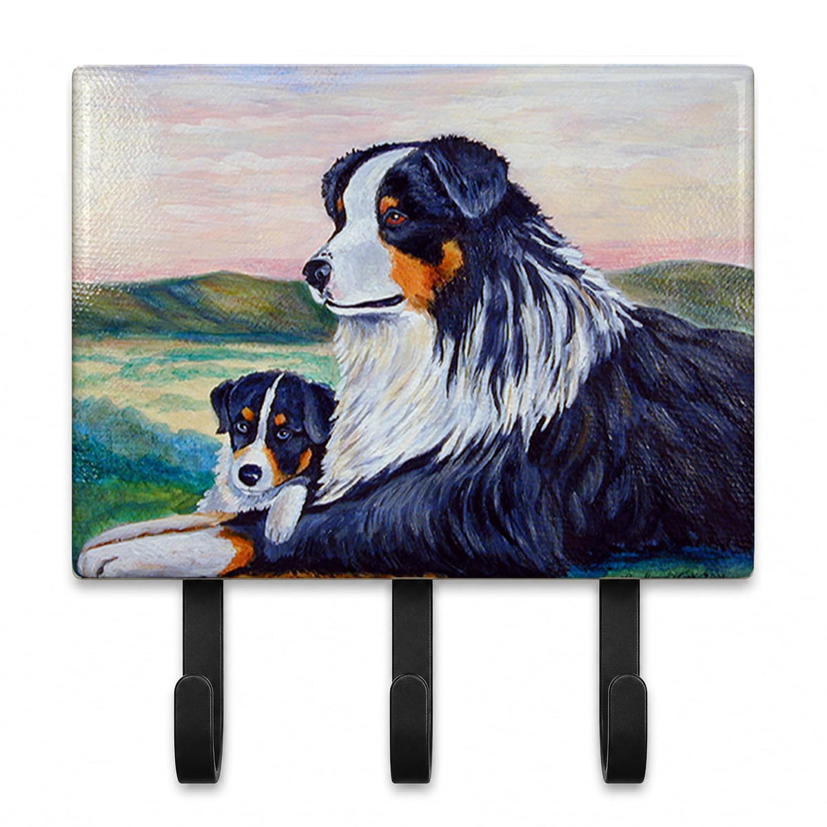 Caroline's Treasures 7511TH68 Australian Shepherd Leash or Key Holder, Wall Hooks, Key Hooks