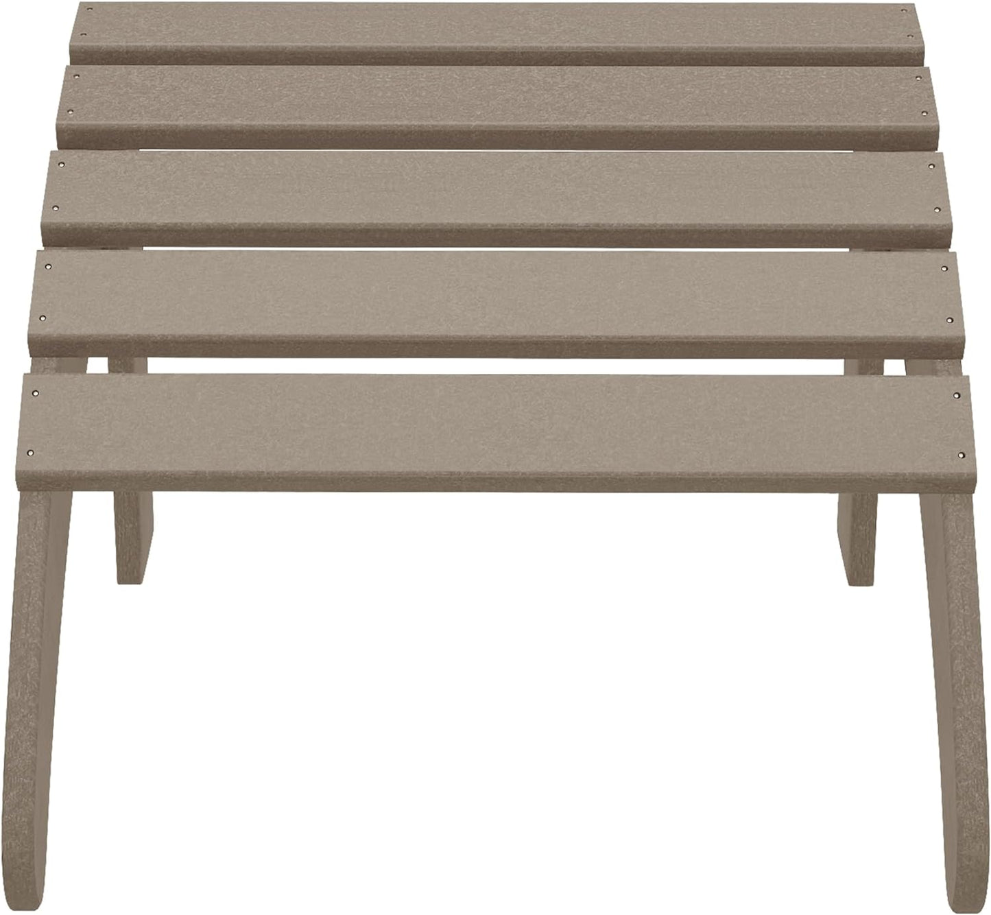 WestinTrends Outdoor Ottoman, Patio Adirondack Ottoman Foot Rest, All Weather Poly Lumber Folding