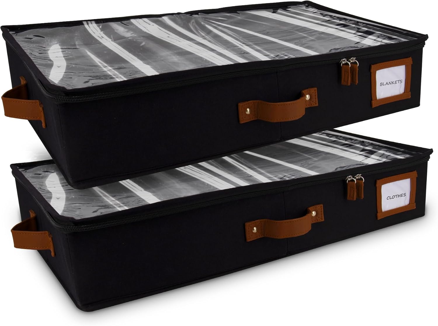 HOMELUX THEORY 2pc Under Bed Storage Containers, Bedroom Under the Bed Drawer Storage Organizer