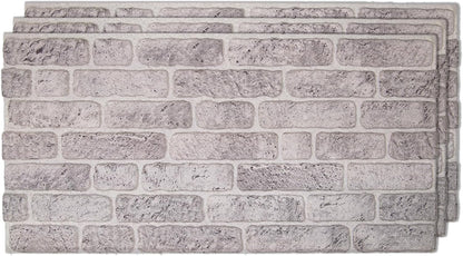 IZODEKOR 3D Wall Panels Brick Effect - Cladding, Stone Look, Styrofoam Facing for Living Room