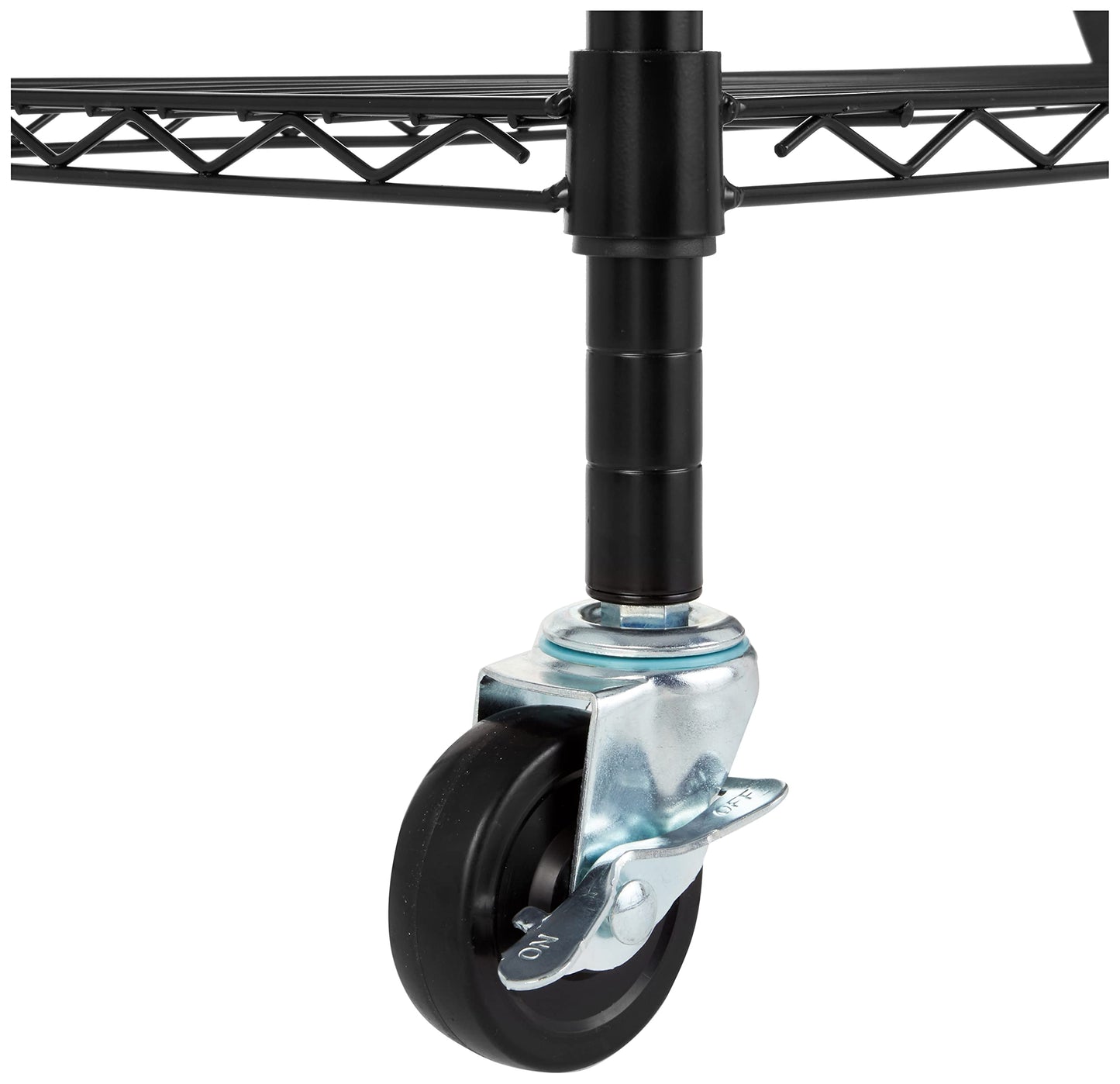 Amazon Basics 5-Shelf Heavy Duty Garage Shelving Storage Rack with 4" Wheel Casters, Adjustable