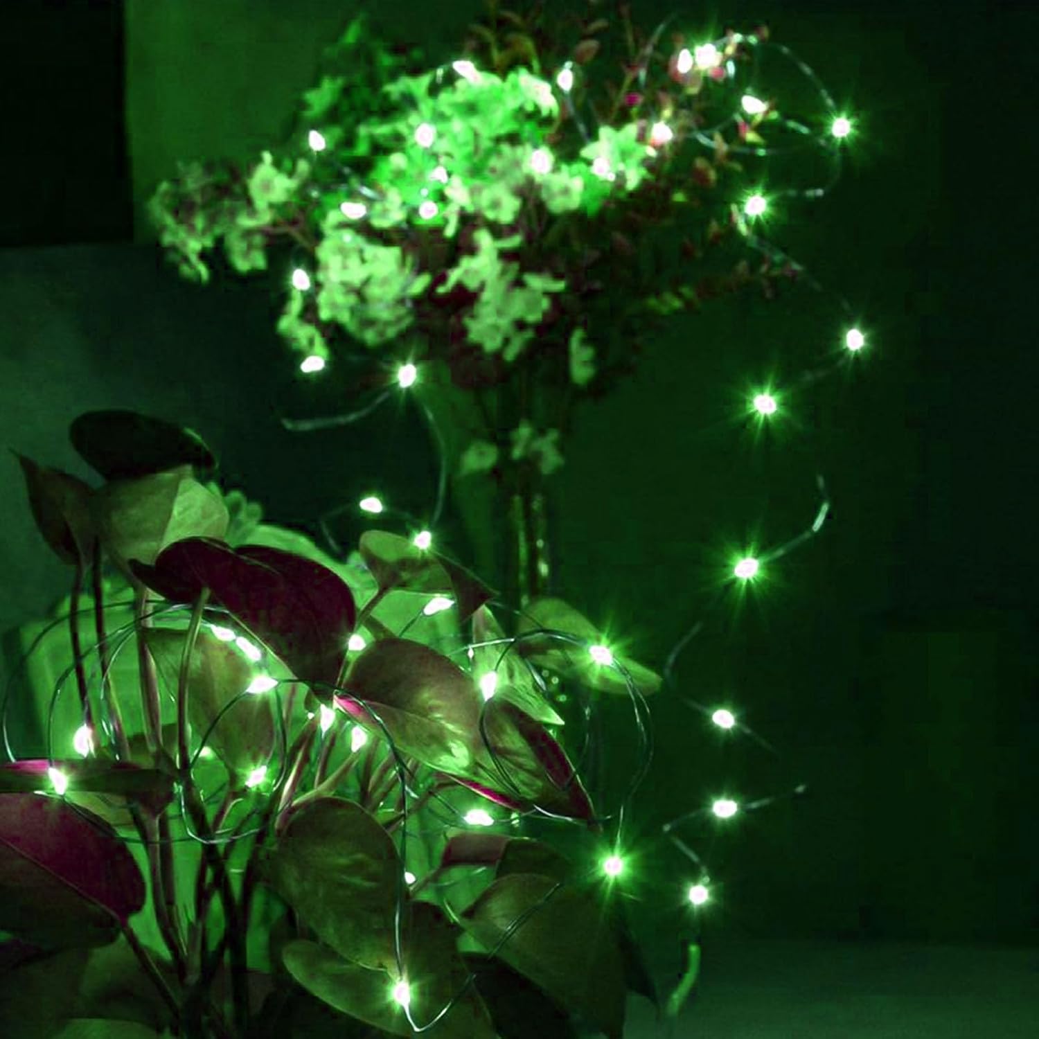 4 Pack 50 LED Fairy Lights Battery Operated with Timer, 16FT Waterproof Halloween Battery Lights