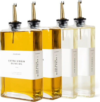 Premium Glass Olive Oil Dispenser Bottle 350ml | Cooking Oil and Vinegar Dispenser | Oil Dispenser