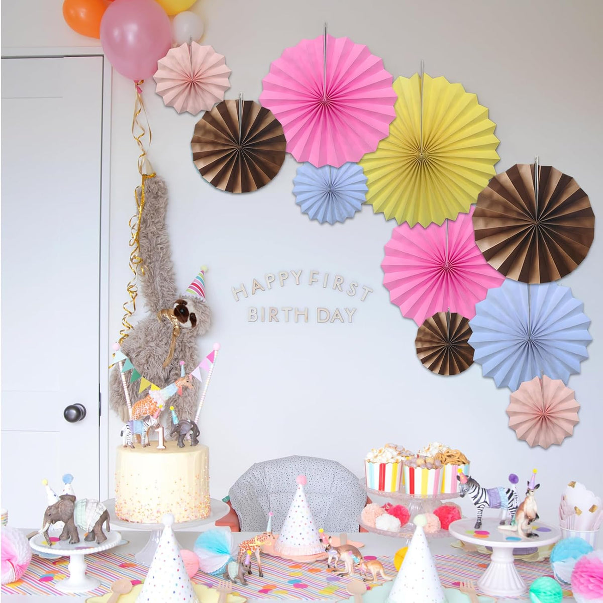 Brown Party Decorations,Brown Wedding Decorations for Party Events Accessories,Brown Birthday