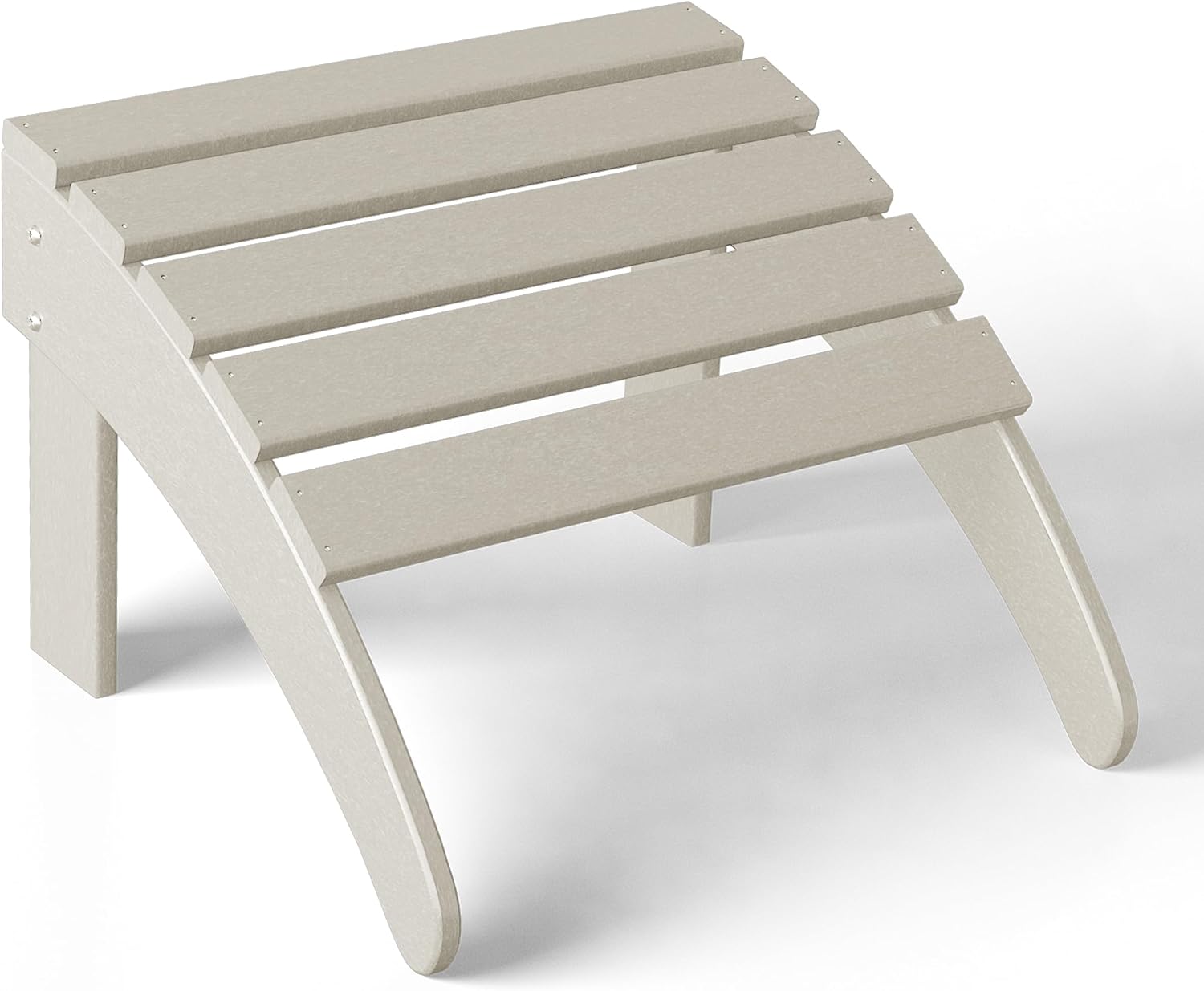 WestinTrends Outdoor Ottoman, Patio Adirondack Ottoman Foot Rest, All Weather Poly Lumber Folding