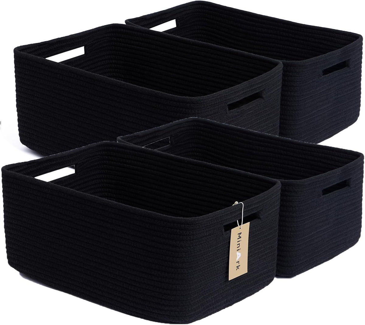 Large Storage Baskets for Organizing, Closet Shelf Baskets for Clothes Blanket Towels, Baby