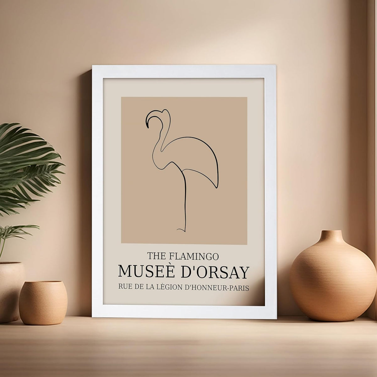Poster Master Vintage Poster - Retro Minimalist Print - Gift for Artist, Housewarming - Flamingo