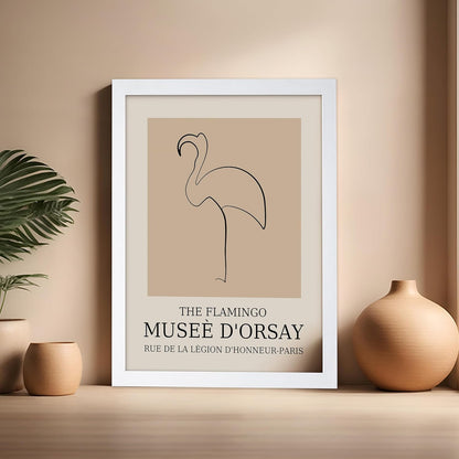 Poster Master Vintage Poster - Retro Minimalist Print - Gift for Artist, Housewarming - Flamingo
