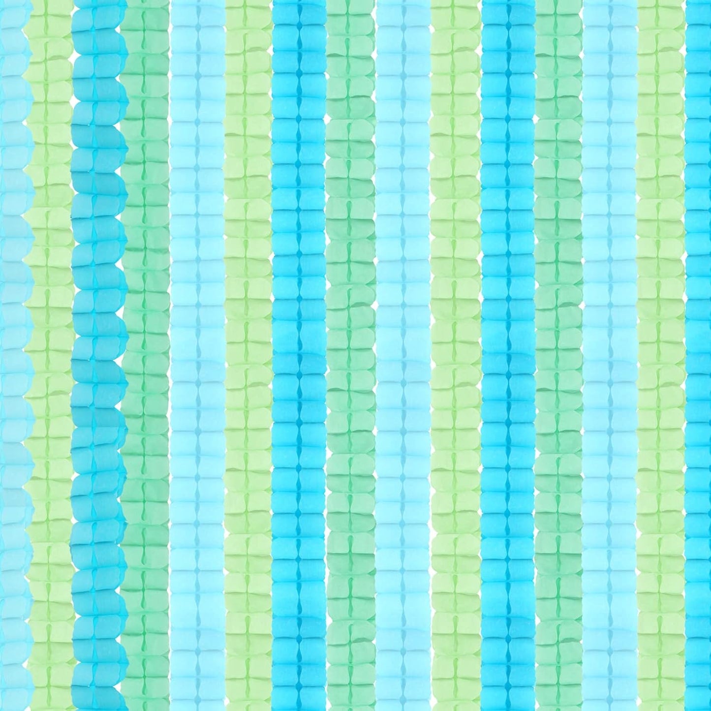 Blue-Green Party-Decorations Streamers Garland - 157Ft Four-Leaf Clover Hanging Banner, Jungle