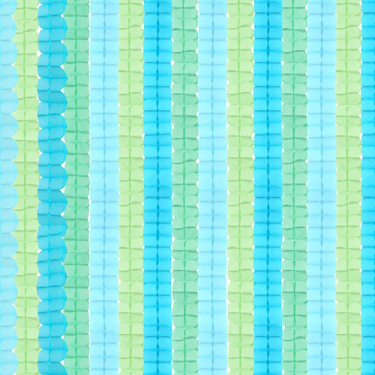 Blue-Green Party-Decorations Streamers Garland - 157Ft Four-Leaf Clover Hanging Banner, Jungle