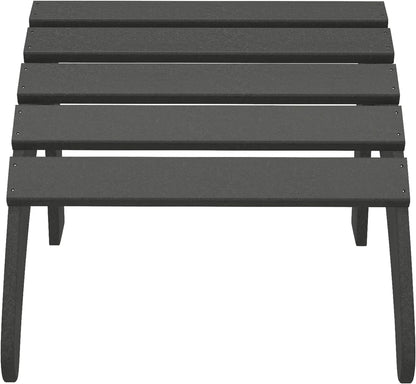 WestinTrends Outdoor Ottoman, Patio Adirondack Ottoman Foot Rest, All Weather Poly Lumber Folding
