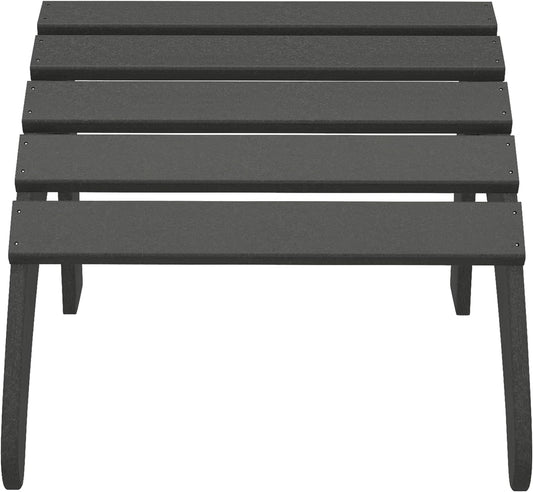 WestinTrends Outdoor Ottoman, Patio Adirondack Ottoman Foot Rest, All Weather Poly Lumber Folding