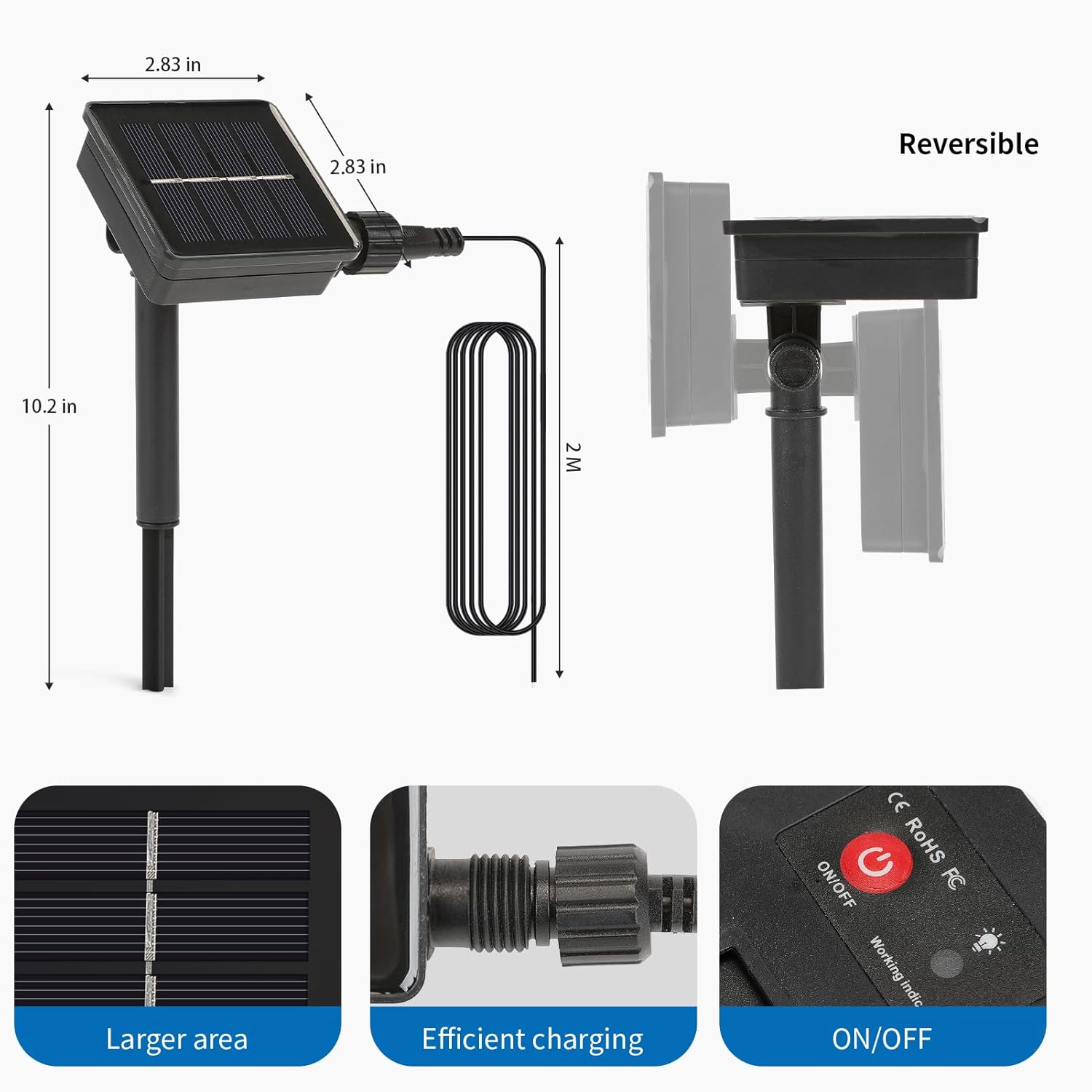 Replacement Solar Light Parts-Solar Light Replacement Tops for LED Panel Lantern Lid,Panel Lights