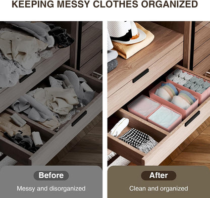 DIMJ Drawer Organizer Clothes 15 Pack - Foldable Dresser Organizer for Nursery, Bedroom, Closet