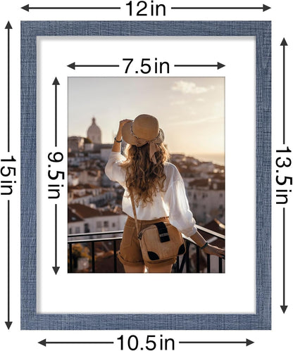 Vittanly 11x14 Picture Frames Set of 9, Shatter Resistant Plexiglass, Display 8x10 Pictures with
