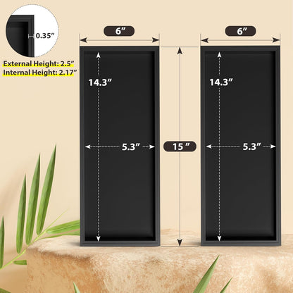 Kitchen Drawer Organizer Bins, Stackable Bamboo Drawer Organizer for Silverware, 2 Pcs Toilet Paper