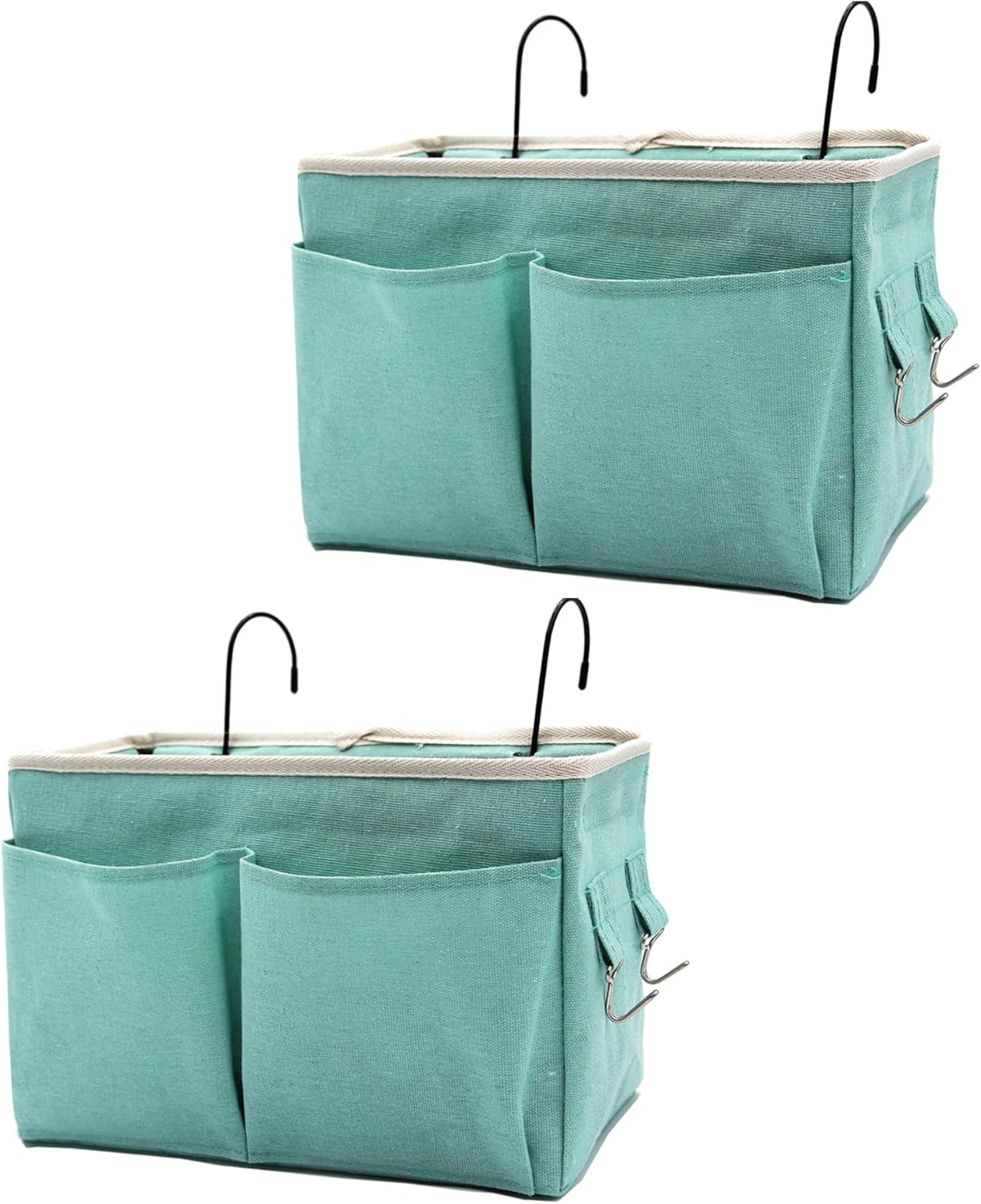 2-Pack Bedside Caddy Bedside Hanging Storage Basket Multi-Function Organizer Caddy for Bunk and