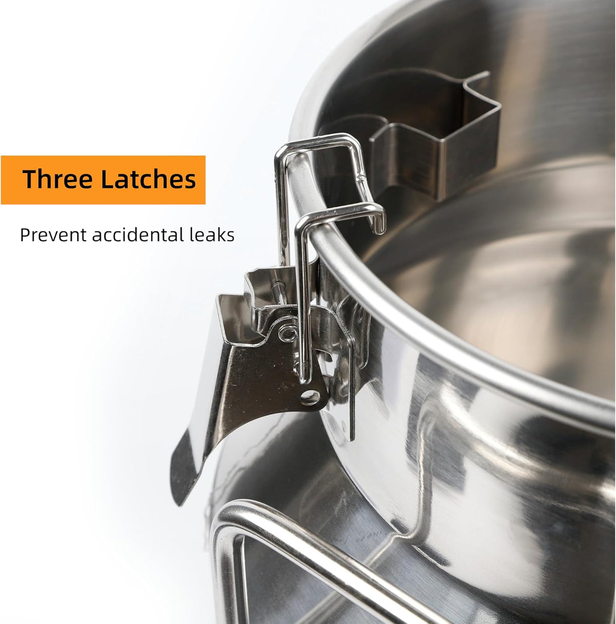 Stainless Steel Milk Can, 50L/13.2 Gallon Heavy Duty Airtight Storage Canister Milk Bucket with