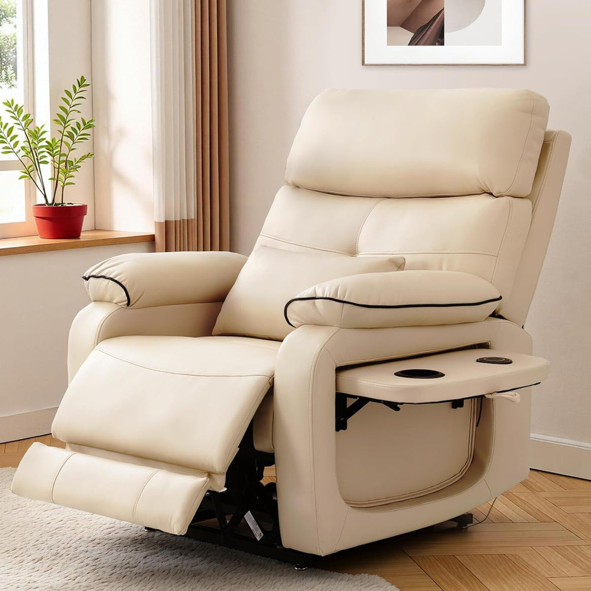 Dual Motor Power Lift Recliner Chair for Adult & Elderly, Infinite Position Lay Flat Lift Chair