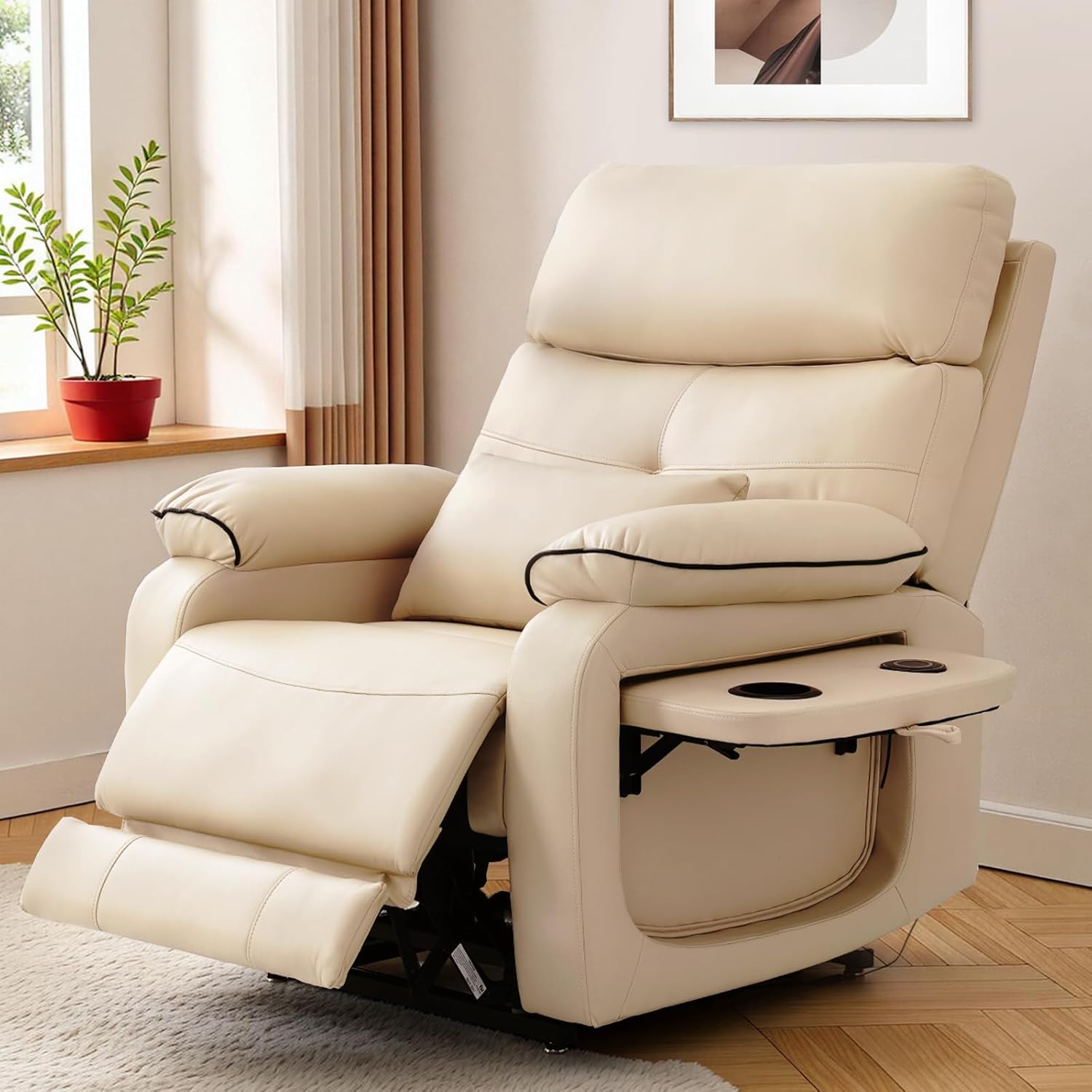 Dual Motor Power Lift Recliner Chair for Adult & Elderly, Infinite Position Lay Flat Lift Chair
