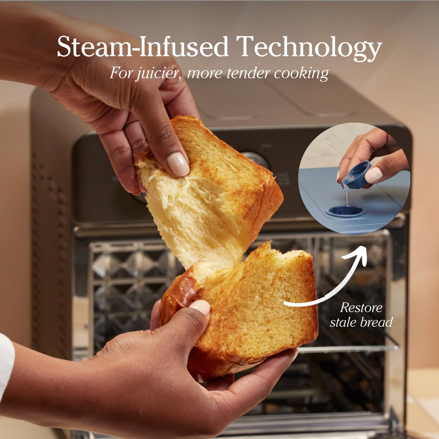 Our Place Wonder Oven | 6-in-1 Air Fryer & Toaster Oven with Steam Infusion | Compact, Countertop