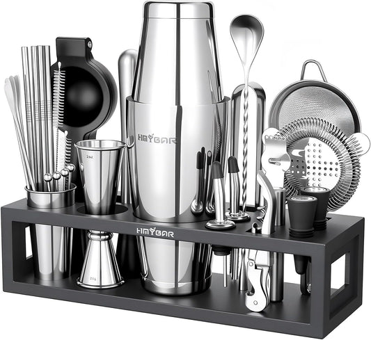 HMYBAR® Mixology Bartender kit | Cocktail Shaker Set | Boston Shaker Set, 20/28 OZ | Martini Making