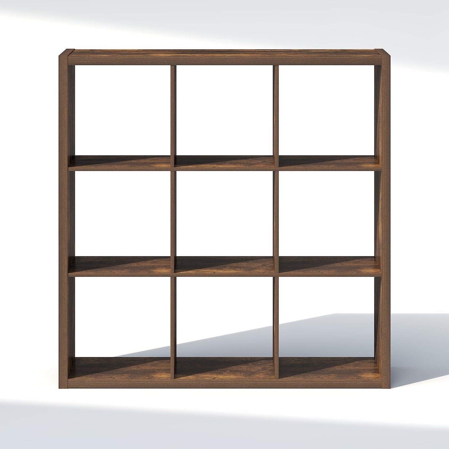 Furinno Cubic Extra Thick 9-Cube Closet Organizers and Storage, Amber Pine